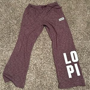Victoria’s Secret Pink burgundy sweatpants size medium
